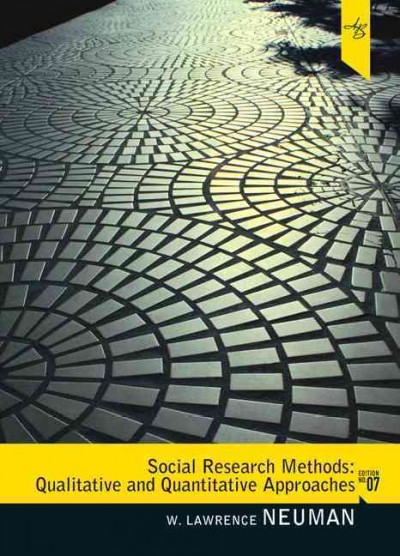 Social research methods : qualitative and quantitative approaches.
