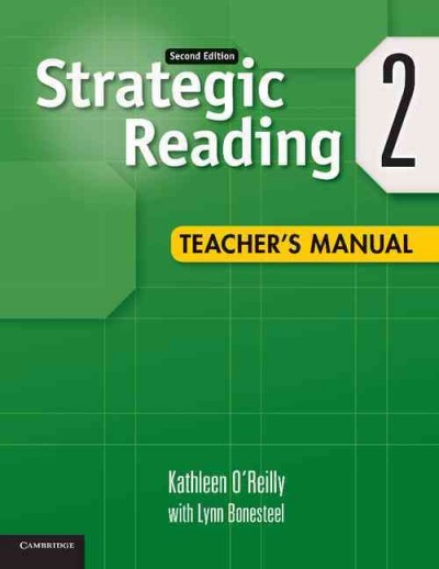 Strategic reading. 2, Teacher's manual.