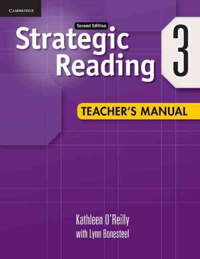 Strategic reading. 3, Teacher's manual.