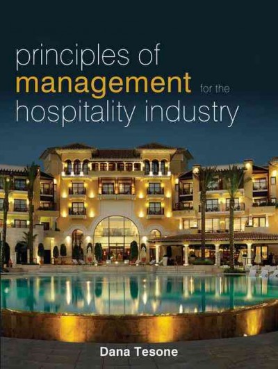 Principles of management for the hospitality industry.