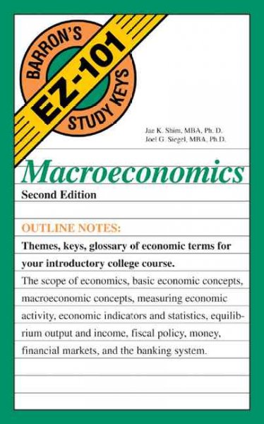 Macroeconomics.