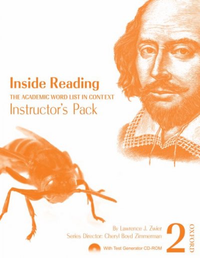 Inside reading [kit] : the academic word list in context. 2, Instructor's pack / by Lawrence J. Zwier ; series director, Cheryl Boyd Zimmerman.