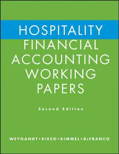 Hospitality financial accounting [kit] / Jerry J. Weygandt ... [et al.]