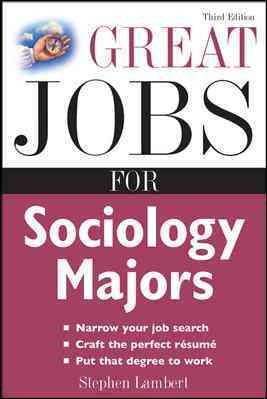Great jobs for sociology majors.