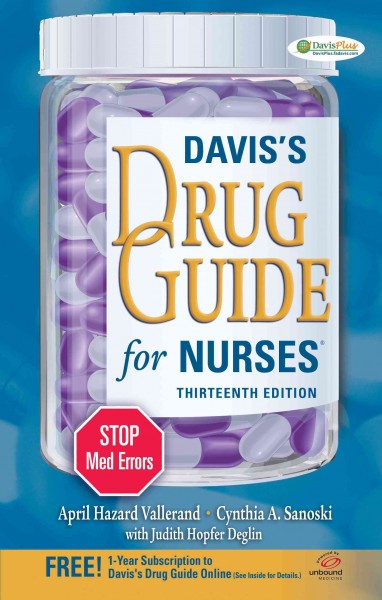 Davis's drug guide for nurses.