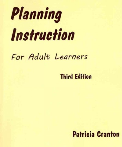 Planning instruction for adult learners.