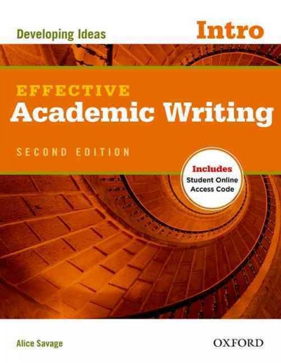 Effective academic writing.  Intro, developing ideas.