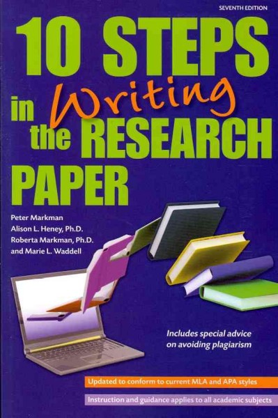 10 steps in writing the research paper.