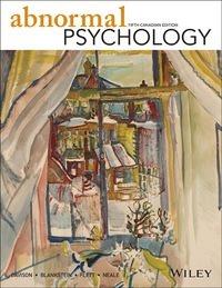 Abnormal psychology / Gerald C. Davison, Kirk R. Blankstein, Gordon L. Flett, John M. Neale.
