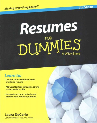 Resumes for dummies.