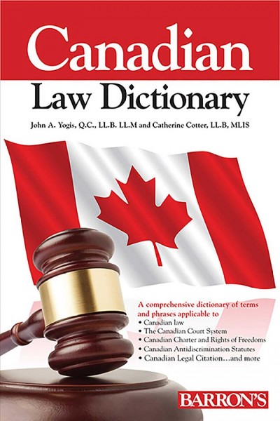 Canadian law dictionary. 