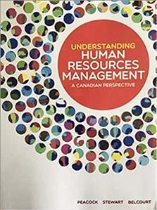 Understanding human resources management : a Canadian perspective / Melanie Peacock, Mount Royal University, Eileen B. Stewart, British Columbia Institute of Technology, Monica Belcourt, York University. 