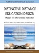 Distinctive distance education design : models for differentiated instruction  Cover Image
