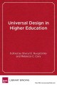 Universal design in higher education : from principles to practice  Cover Image