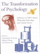 Go to record The transformation of psychology : influences of 19th-cent...