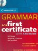 Cambridge grammar for First Certificate, with answers self-study grammar reference and practice  Cover Image