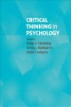 Critical thinking in psychology  Cover Image