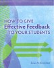 Go to record How to give effective feedback to your students