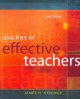 Qualities of effective teachers. Cover Image
