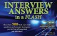 Interview answers in a flash. Cover Image