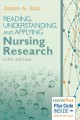 Reading, understanding, and applying nursing research. Cover Image