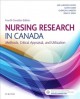 Go to record Nursing research in Canada : methods, critical appraisal, ...
