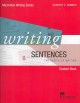 Writing sentences : the basics of writing  Cover Image