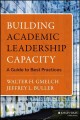 Go to record Building academic leadership capacity : a guide to best pr...